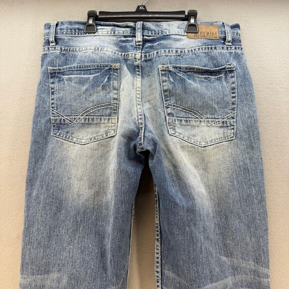 ReClaim Jeans By Buckle Men's 34L Blue Stone Wash Loose Straight Long Tall - Picture 3 of 15